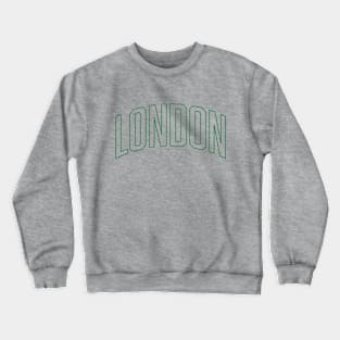 London Green Outline Crewneck Sweatshirt